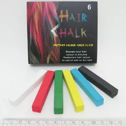 Крейда для волосся, набір 6 кольорів, 6,5х1х1см Суперціна!