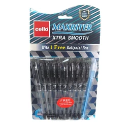 Ручка масляна "CL" Maxriter (чорна) NEW + 1 ручк. (Синій виблискуючи.)