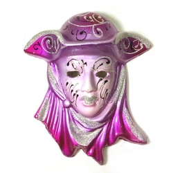 Маска керамічна "Венеція" рожева (12,5х11х5 см)(уп/6 шт)
