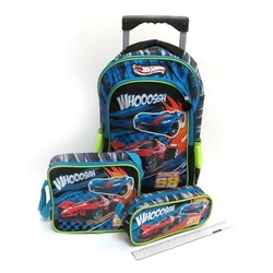 Валіза-рюкзак дитяча на 2 колесах 43*27*15см+сумка+пенал "Racing"