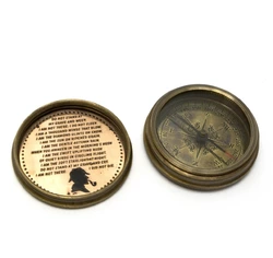 Компас "Sherlock Holmes" бронза (d-6,h-2 см)
