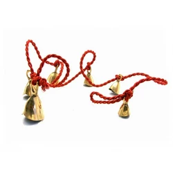 Дзвіночки бронзові на мотузці (6 шт)(120 см)