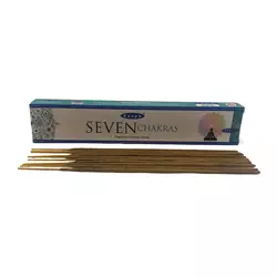 Seven Chakra premium incence sticks (Сьома Чакра) (Satya) пилкові пахощі 15 гр.