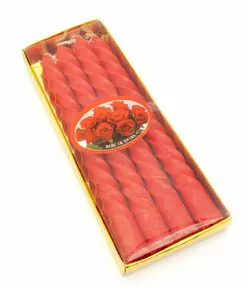 Свічки червоні (набір 4 штук) (15,5х6,5х2 см)