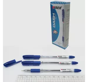 Ручка маслянная Wiser "Dash" 0,7 мм з грипом синя