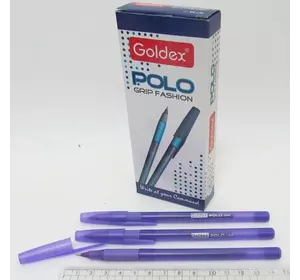 Ручка масляна Goldex Polo grip Fashion #422 Індія Violet 1,0 мм з грипом