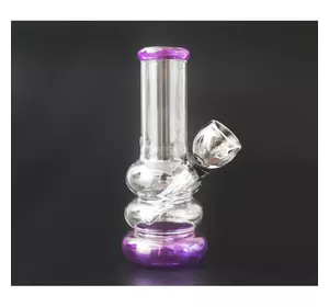 Бонг скляний PGWP-423 Фіолетовий 5,3*7*13см.