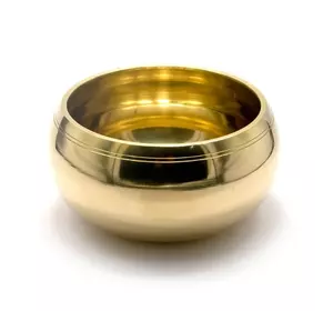 Чаша поющая бронзовая (без резонатора)(d 14 см)(Yellow Plain no.3)