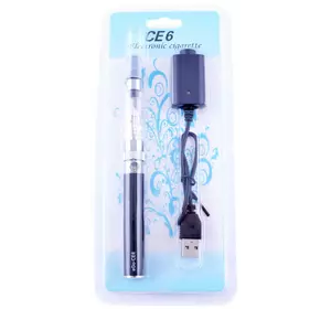 Електронна сигарета CE-6, 650 mAh (блістерна упаковка) №609-40 Black