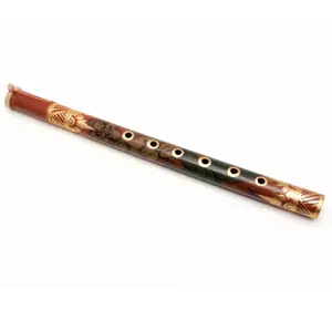 Флейта розписна бамбук (35х2,5х2,5 см)