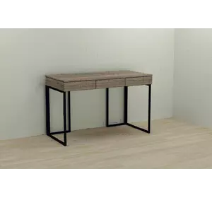 Письмовий стіл Ferrum Еліс 75x100x60 чорний ДСП Дуб Сонома Труф