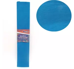 Креп-папір 110%, темно-голубий 50*200см, засн.20г/м2, заг. 42г/м2