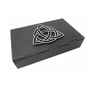 Шкатулка Тріквітер на 3 колоди карт (чорна)