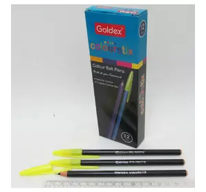 Ручка масляна Goldex "Colorstix # 932 Індія Black 1,0 мм