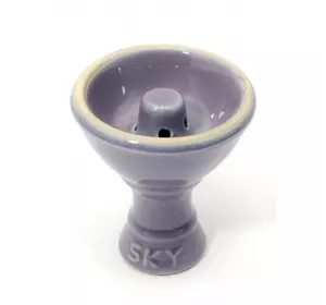 Чашка керамічна для кальяну фіолетова (d-7, h-8 см внутрішній діаметр 30 мм)