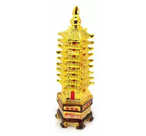 Пагода кам'яна крихта "золото" (19,5х6,5х5,5 см)