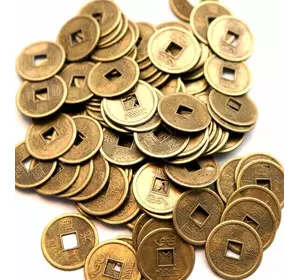 Монета d = 2 див. штучно бронзовий колір 100 МОНЕТ