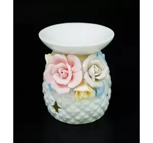 Аромалампа керамічна з квітами "В"