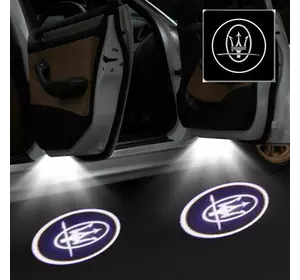 Лазерна дверна підсвітка/проєкція у двері автомобіля Maserati
