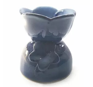 Аромалама керамічна "Квітка" блакитна (11х11х12 см)