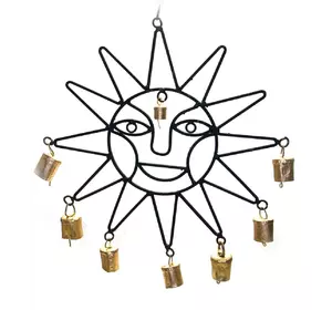Підвіска "Сонце" з дзвіночками (50,5х31х2,5 см)