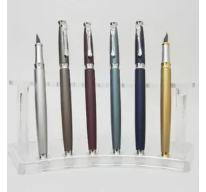 Ручка пір'яна металева "Baixin" mix6 асорті