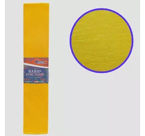 Креп-папір 35%, темно-жовтий 50*200см, 20г/м2