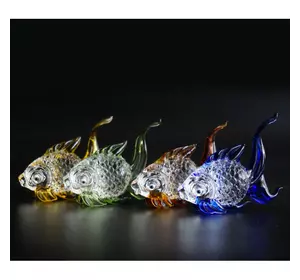 Набір чотири рибки кольорове скло 8*2,3*7 см.