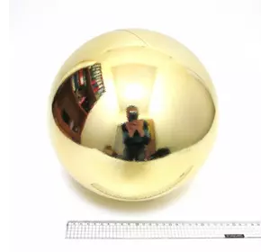 Великий ялинкова куля глянець "Big gold" 25см, 1шт/етик.