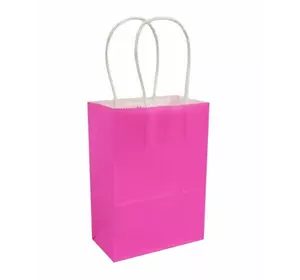 Пакет упаковочный бумажный Тёмно розовый