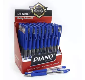 Ручка масло грип "Piano" синя