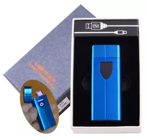 Електроімпульсна запальничка в подарунковій коробці LIGHTER (USB) №HL-130 Blue