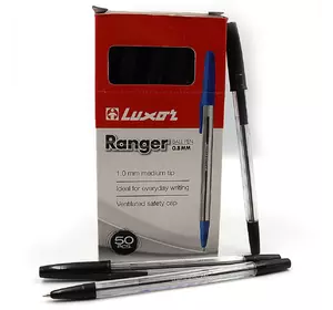 Ручка кулькова "Luxor" "Ranger" 0,8 мм чорн.
