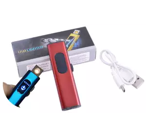 USB запальничка в подарунковій упаковці Lighter (Спіраль розжарювання) №HL-59 Red