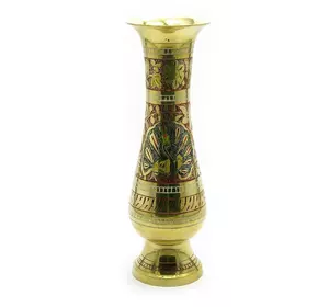 Бронзова Ваза кольорова (24,5х7,5х7,5 см)(Flower vase Glass Clr 10")