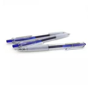 Ручка гелева TY 0,5 мм син., прозорими грип, пластик.короб