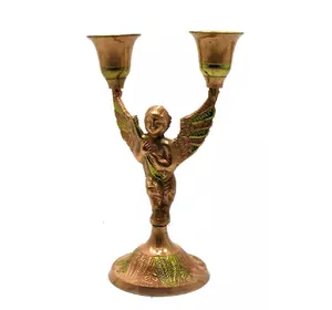 Підсвічник "Ангел" бронзовий (16х10,5х7 см)(Candle Stand Boy 2C Copper)