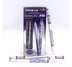 Ручка масляна Global "Pensan" фіолет.