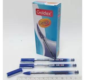 Ручка масляна Goldex Grace #913 Індія Blue 0,7 мм