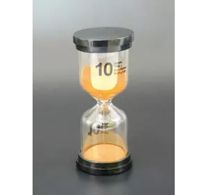 Пісочний годинник "Коло" скло + пластик 10 хвилин Помаранчевий пісок