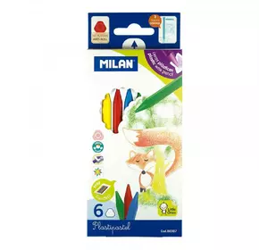 Набір олівців пластипастель ТМ "MILAN" 6кол.8мм