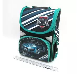 Рюкзак коробка "Sportcar" 13,5" 34*26*14,5 см, 3 відд., ортоп., светоотраж.