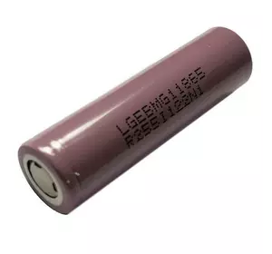 Аккумулятор 18650, LG Li-ion, 2800mAh, 3.7V (INR18650 MG1) (15A) високотоковий, ОРИГИНАЛ