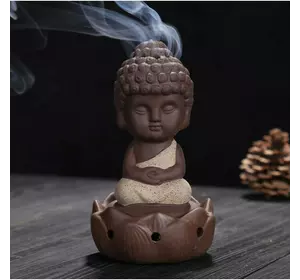 Підставка для конусів керамічна "Будда в лотосі" Бежевий 7,5*7,5*12см.