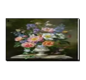 Алмазная мозаика по номерам 40*50 "Цветы" карт уп. (холст на раме)