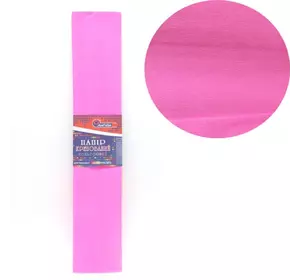Креп-папір 110%, рожевий 50*200см, засн.20г/м2, заг. 42г/м2