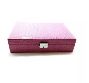 Скриня для біжутерії рожева (27,5х19х7 см)