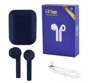 Бездротові навушники i31 5.0 з кейсом, dark blue