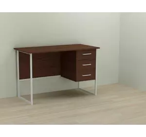 Письмовий стіл Ferrum Гаррі 75x140x70 білий ДСП Венге 16мм