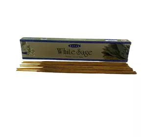 White Sage premium incence sticks (Біла Шавлія) (Satya) пилкові пахощі 15 гр.